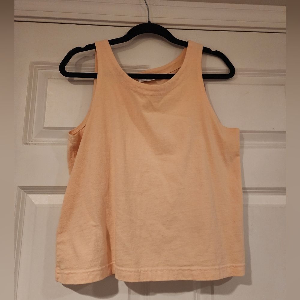 Sleeveless Peach Tank Top
